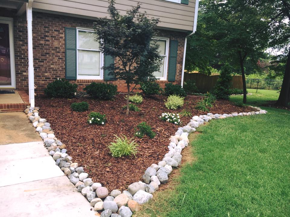 add-curb-appeal-mulch-beds-plants-trees | STEWART'S LAWN AND ...